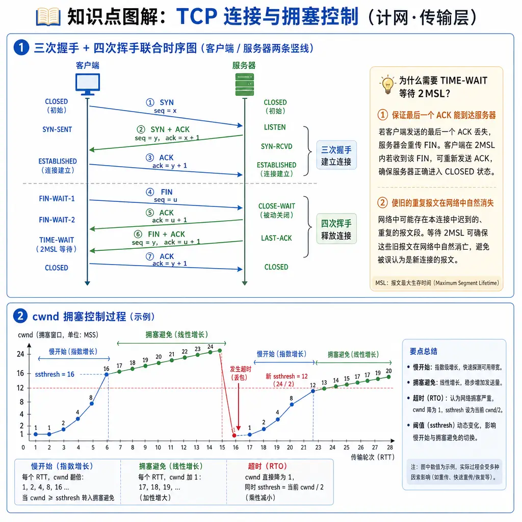 408计算机网络第5章传输层知识点图解