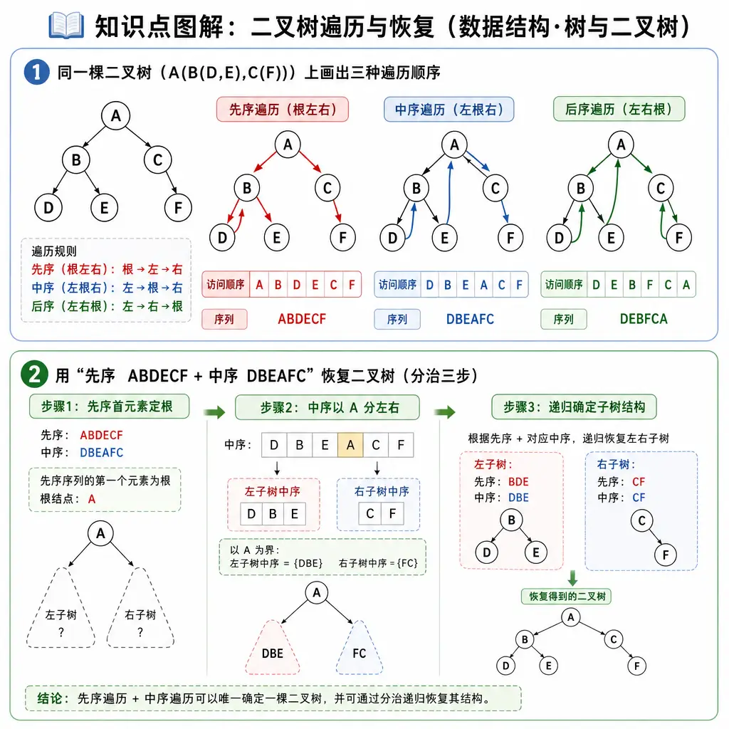 408数据结构第4章树与二叉树知识点图解