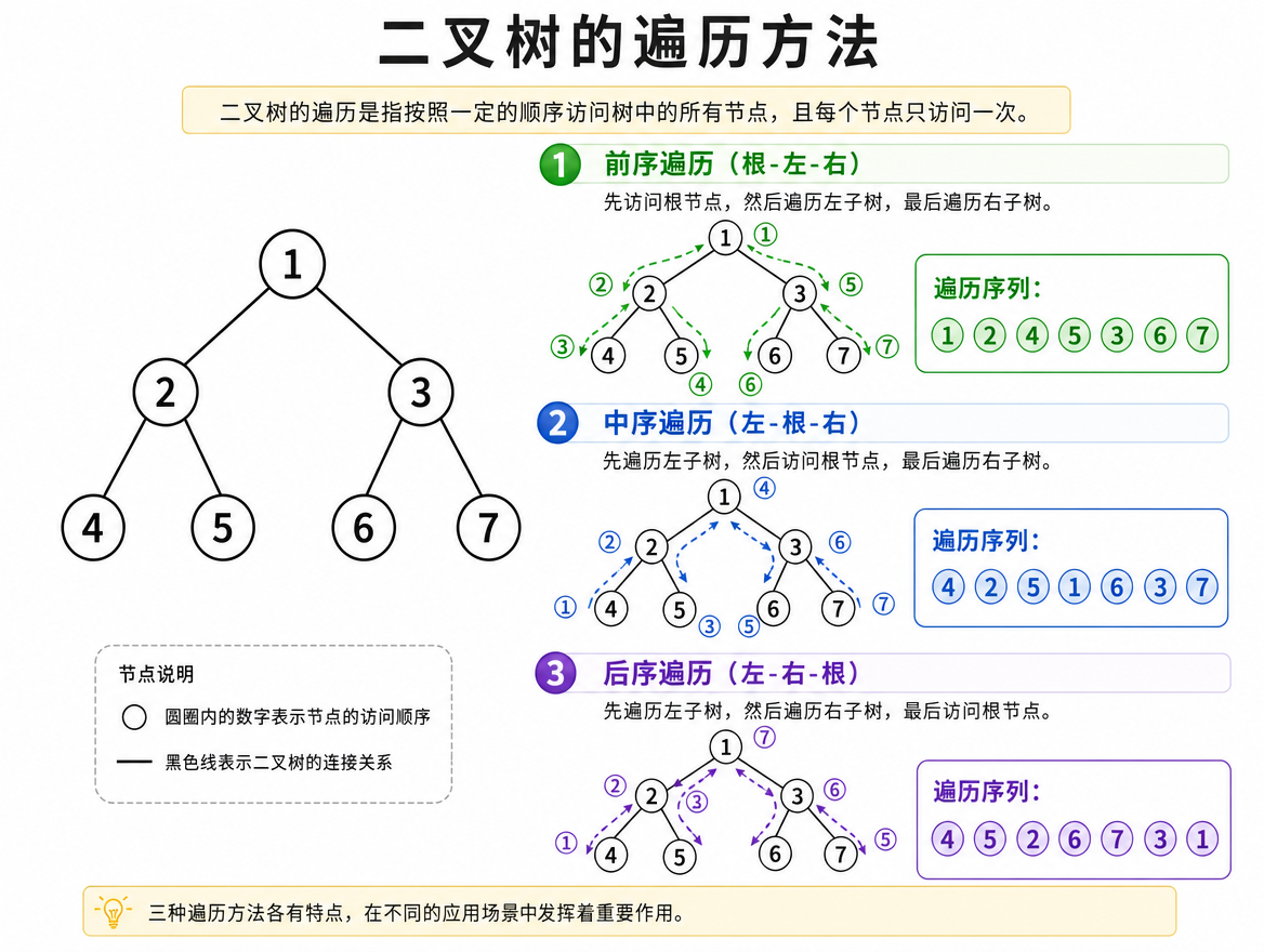 二叉树遍历图解