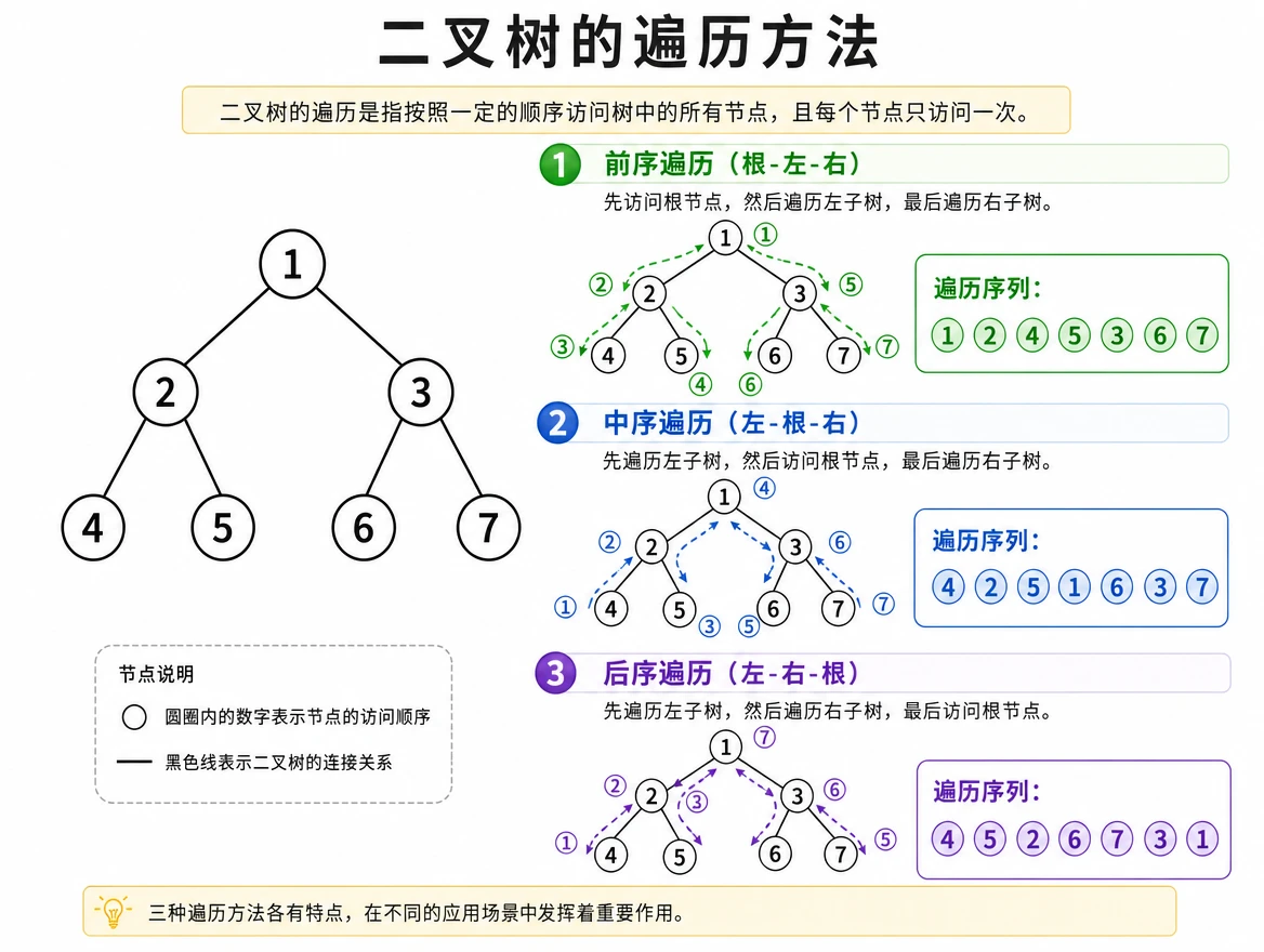 二叉树遍历图解