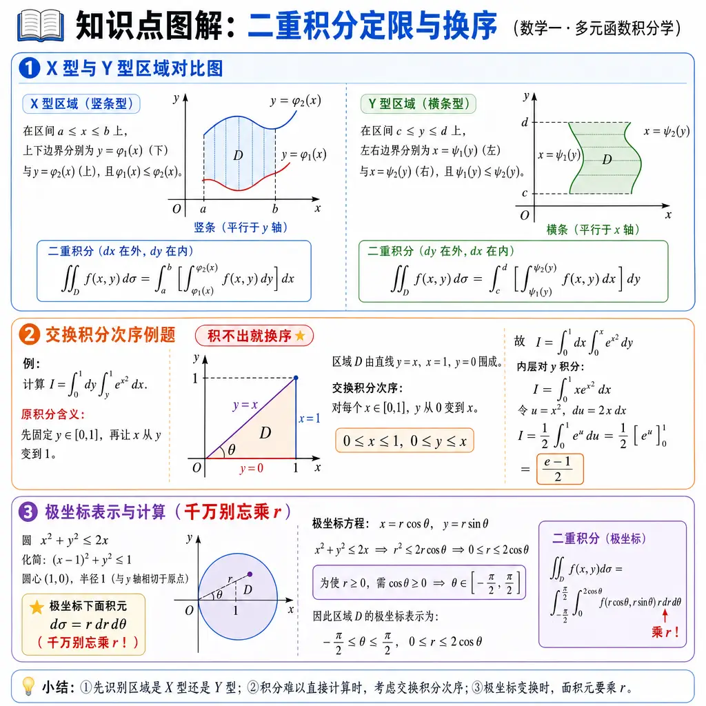 数学一图解：二重积分